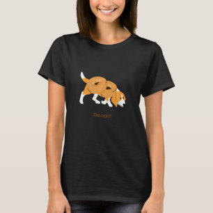 Camiseta Beagel Beagle Bagel Vegano E Cachorro Filhote