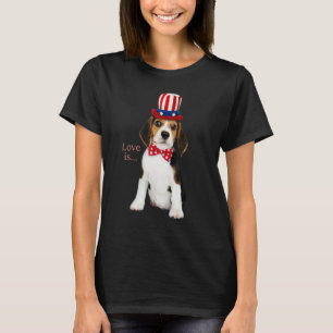 Camiseta Beagle Beagles Love Is Dog Mãe Pai Puppy Pet Cugad