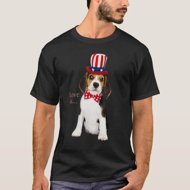Camiseta Beagle Beagles Love Is Dog Mãe Pai Puppy Pet Cugad (Frente)