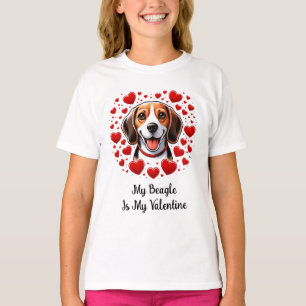 Camiseta Beagle Bliss: Celebrar Dia de os namorados
