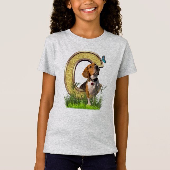 Camiseta Beagle-Capital-Birthday - letra C (Frente)