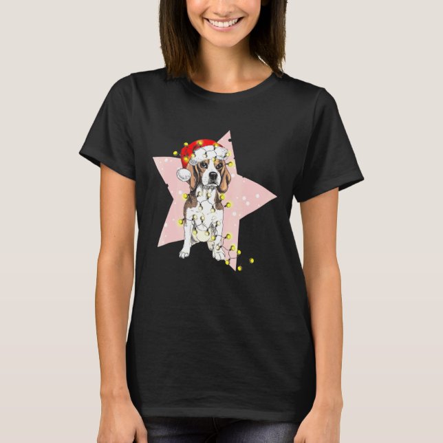 Camiseta Beagle Christmas (Frente)