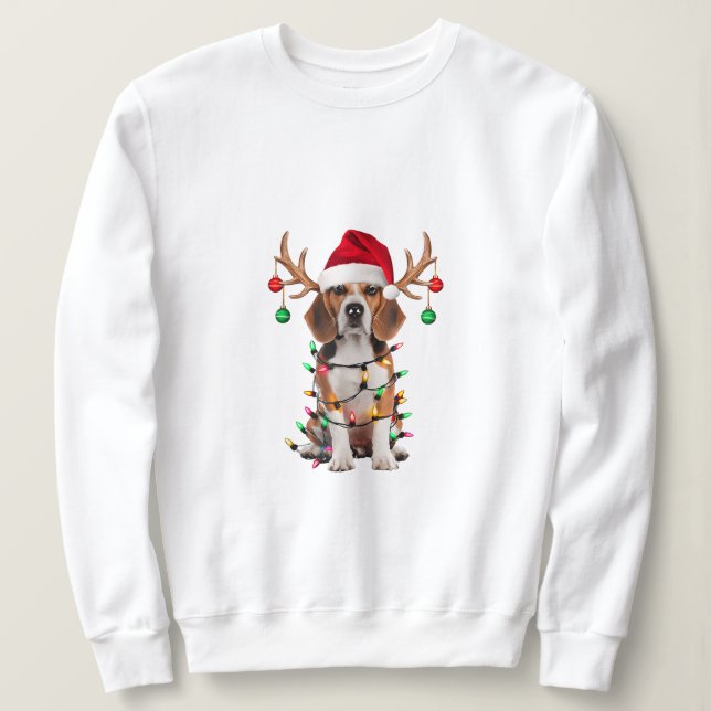 Camiseta "Beagle Christmas Cheer" (Frente do Design)