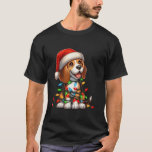 Camiseta Beagle Christmas Lights Santa Hat Garotas<br><div class="desc">Beagle Christmas Lights Santa Hat Garotas</div>