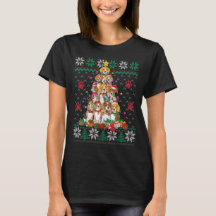 Camiseta Beagle Christmas Tree Papais noeis Ugly Sweater Do