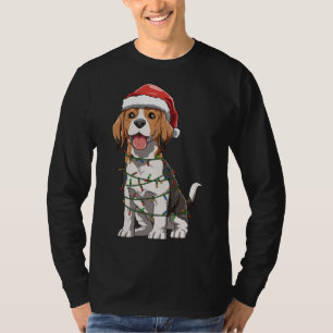 Camiseta Beagle Com Papai Noel O Natal Era Um Amor De Beagl