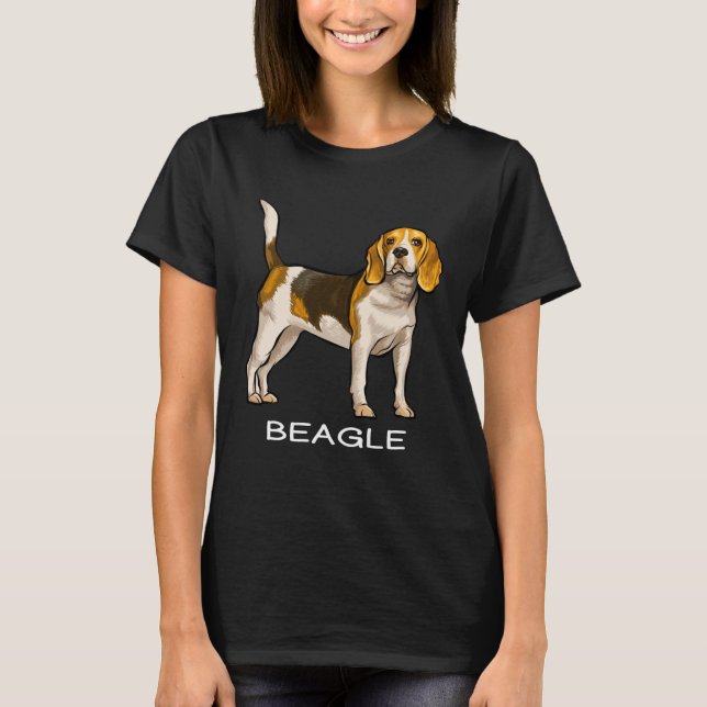 Camiseta Beagle Crazy Dog (Frente)