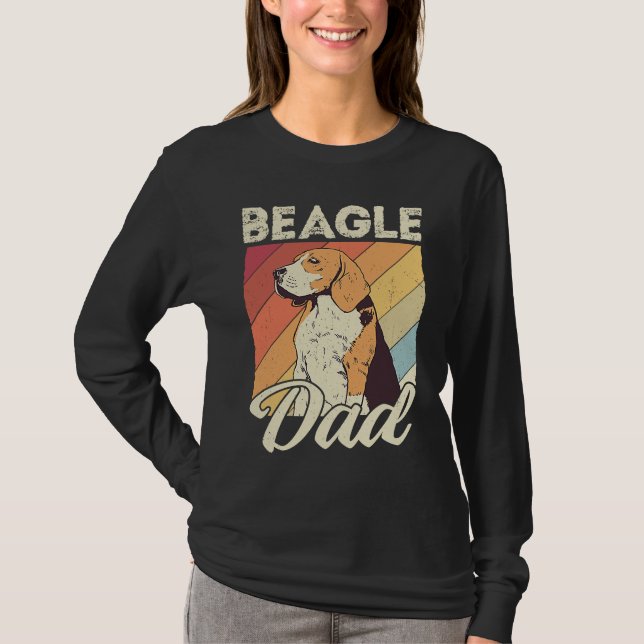Camiseta Beagle dad dog dad daddy master dogs beagle (Frente)
