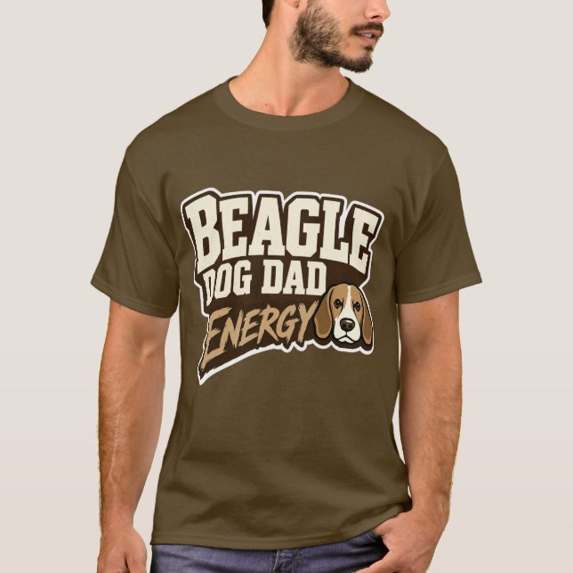 Camiseta Beagle Dad Energy (Frente)
