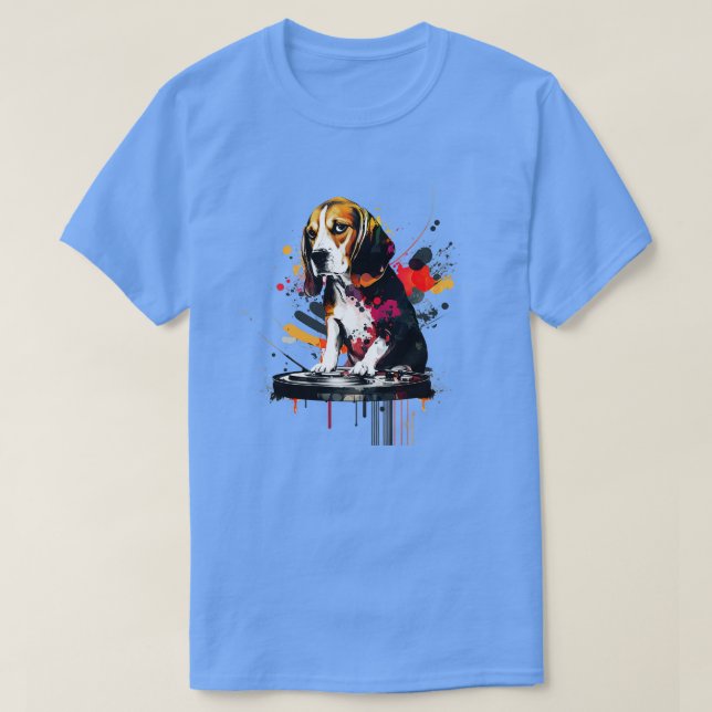 Camiseta Beagle DJ (Frente do Design)