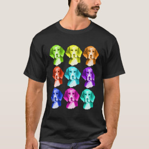 Camiseta Beagle Dog Aloja Presente Arte Colorida Puppy