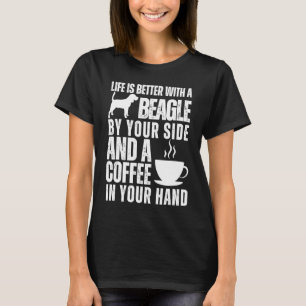 Camiseta Beagle Dog Beagles Café Beagle Mãe