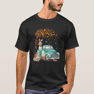 Camiseta Beagle Dog Bunny Truck Hippie Hunt Egg Tree Easta
