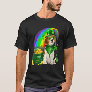 Camiseta Beagle Dog Irish Leprechaun Rua Patrick Day