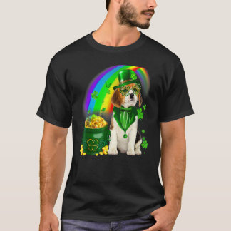 Camiseta Beagle Dog Irish Leprechaun Saint St Patrick Day