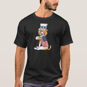 Camiseta Beagle Dog Merica 4 De Julho Norte Americano Bande