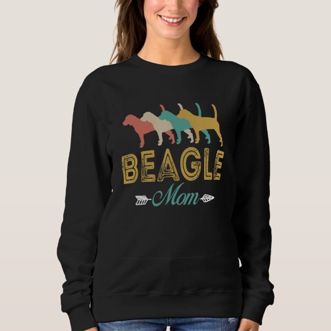 Camiseta Beagle Dog Retro Beagle Mom grandma (Frente)