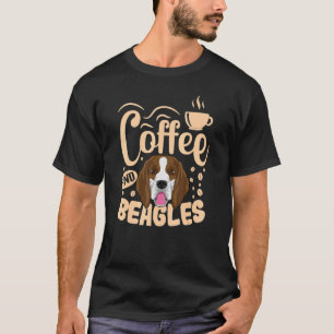 Camiseta Beagle Dog Roupa Coffee Addicto Do Proprietário Da