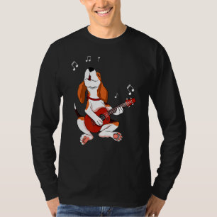 Camiseta Beagle Dog Tocando Violão Cachorro Pet Cachorro Po