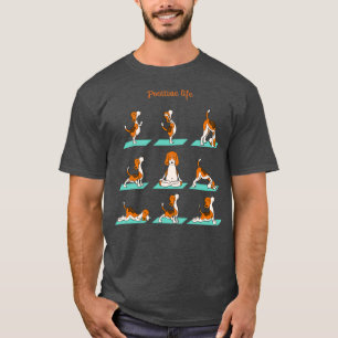 Camiseta Beagle fazendo yoga