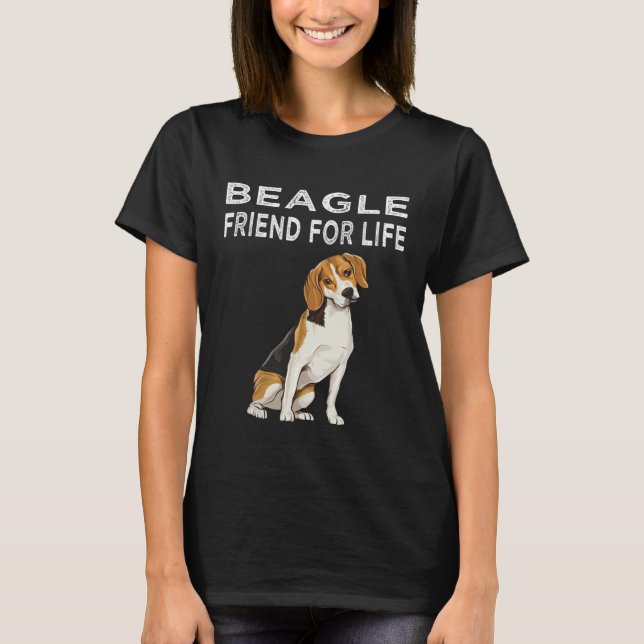 Camiseta Beagle Friend For Life Dog Friendship Beagle (Frente)