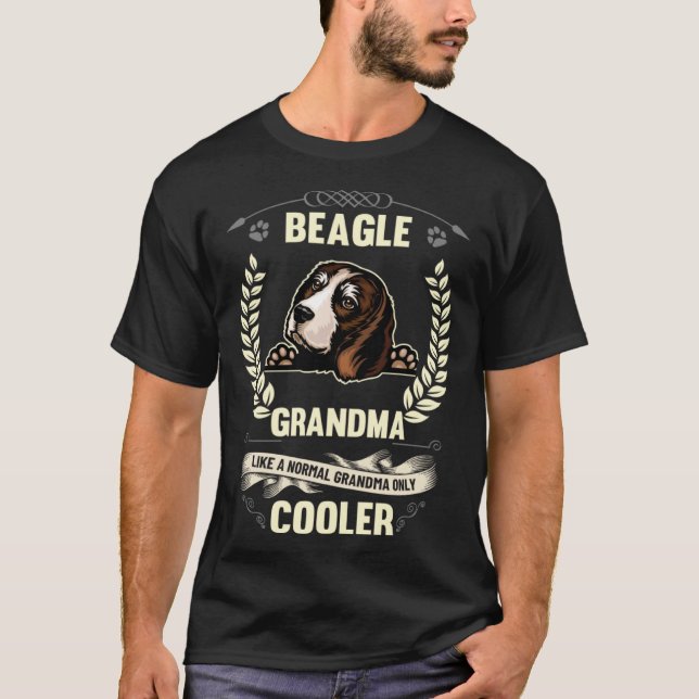 Camiseta Beagle Grandma Like A Normal Grandma Only Cooler (Frente)