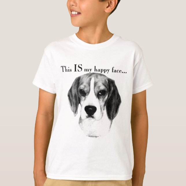 Camiseta Beagle Happy Face (Frente)