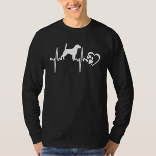 Camiseta Beagle Heartbeat Paw Ekg Puppy Dog Pet