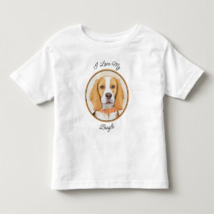 Camiseta Beagle Hound Dog Painting Original Animal Art