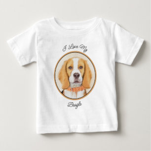 Camiseta Beagle Hound Dog Painting Original Animal Art