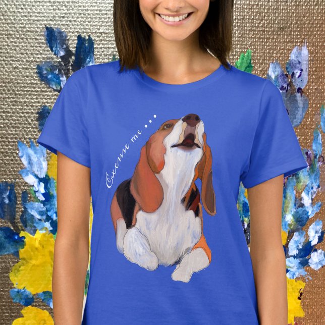 Camiseta Beagle Howling, Personalize, Desculpe (Criador carregado)