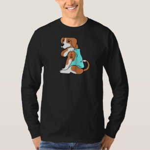 Camiseta Beagle I Love Pai Dog Raglan