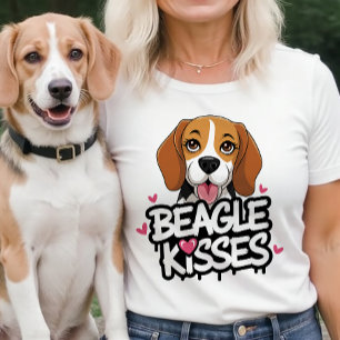 Camiseta Beagle Kisses Beagles Cachorro Bonito Mamãe Presen
