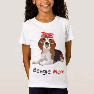 Camiseta Beagle Mãe Cão Bandana Pet Lover Gift Mulheres Bea