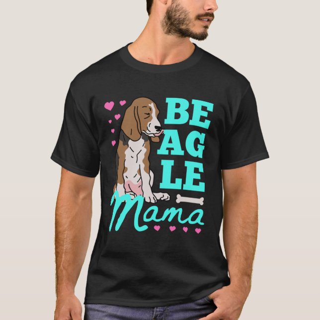 Camiseta Beagle Mama Beagles Mom Dog Owner Beagle (Frente)