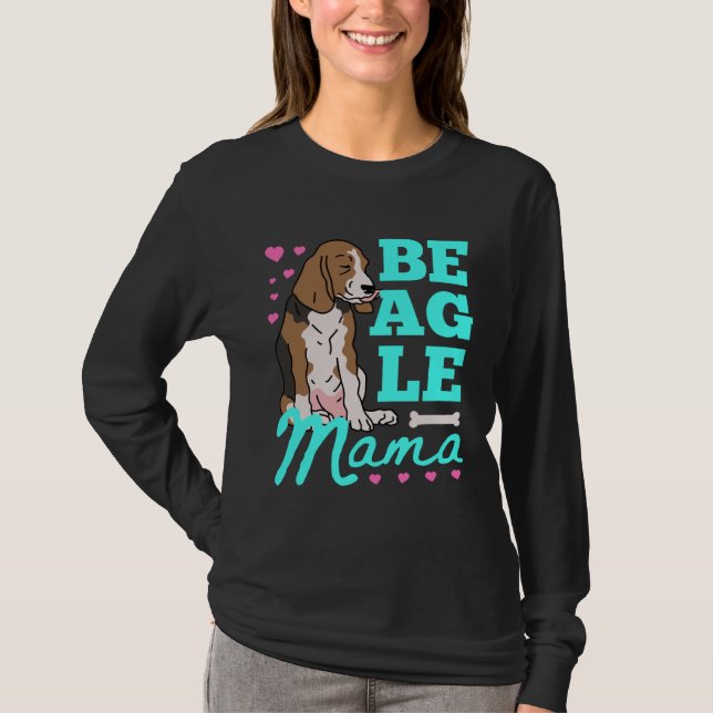 Camiseta Beagle Mama Beagles Mom Dog Owner Beagle (Frente)