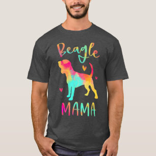 Camiseta Beagle Mama Colorful Beagle Dons Dog Mãe
