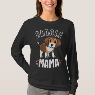 Camiseta Beagle Mama Dog Mãe Para Mulheres Presentes Por Am