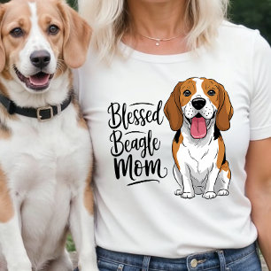 Camiseta Beagle Mamãe Tee - Cachorro Bonito Presente Mãe