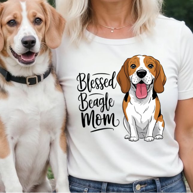 Camiseta Beagle Mamãe Tee - Cachorro Bonito Presente Mãe (Criador carregado)