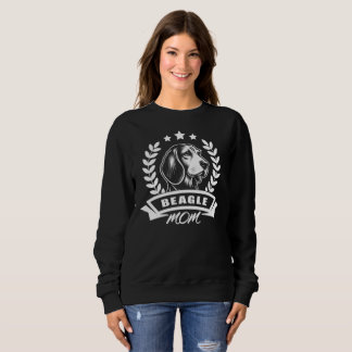 Camiseta "Beagle Mom" mit Hundekopf und Ährenkranz