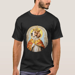 Camiseta Beagle O Papa Engraçado Religioso