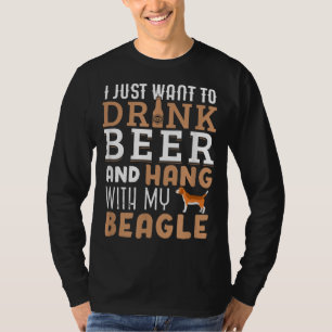 Camiseta Beagle Pai Engraçado Dia de os pais Cão-Sobresco D