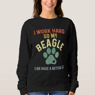 Camiseta Beagle Pai Retro Beagle Para Homens I Trabalho Dur