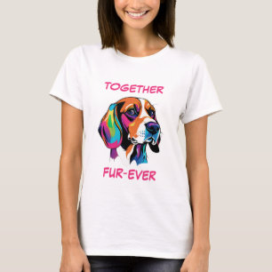 Camiseta Beagle Pastel Colorful Abstrato Dog Art