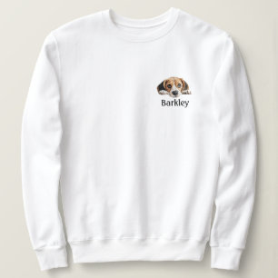 Camiseta Beagle Peeking Personalizado Mínimo