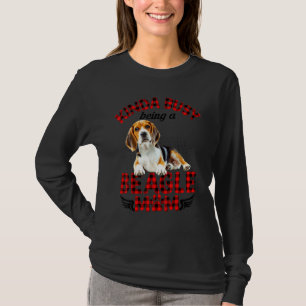 Camiseta Beagle Pet Meio Ocupado Sendo Um Beagle Mãe Donne