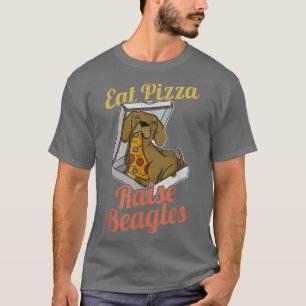 Camiseta Beagle Pizza Walk Dog Proprietário Lover Puppy 160