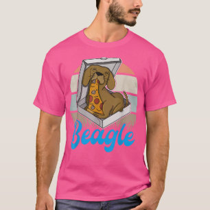 Camiseta Beagle Pizza Walk Dog Proprietário Lover Puppy 168
