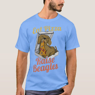 Camiseta Beagle Pizza Walk Dog Proprietário Lover Puppy 91